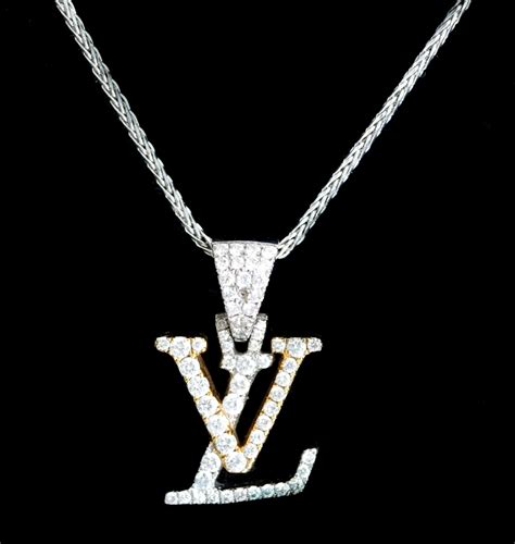 lv neclace|14k louis vuitton necklace.